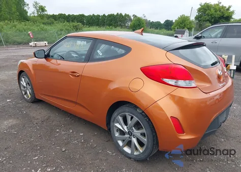 2016 Hyundai Veloster из США, поврежденный, VIN KMHTC6AD9GU272232